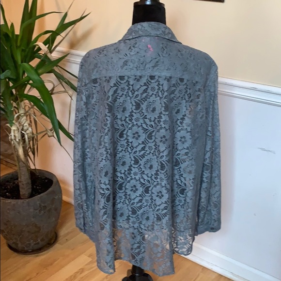 2 for $20 Woman Within Lace Blouse - Picture 2 of 3